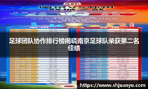 足球团队协作排行榜揭晓南京足球队荣获第二名佳绩