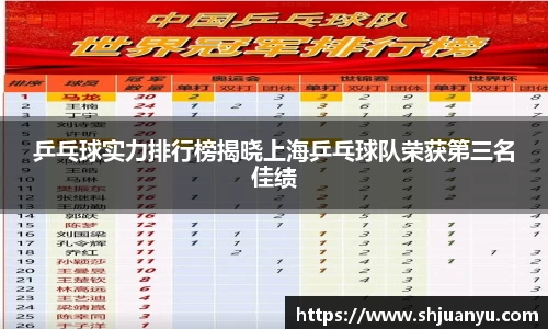 乒乓球实力排行榜揭晓上海乒乓球队荣获第三名佳绩
