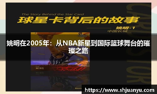 姚明在2005年：从NBA新星到国际篮球舞台的璀璨之路