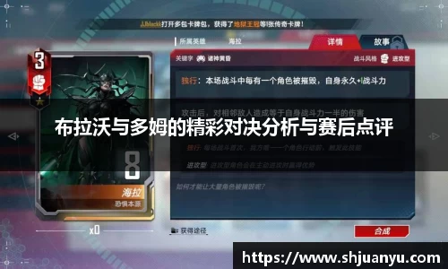 布拉沃与多姆的精彩对决分析与赛后点评